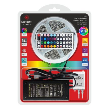 ΣΕΤ ΤΑΙΝΙA LED RGB WiFi 12V ΣΤΕΓΑΝΗ 14.4W 5m