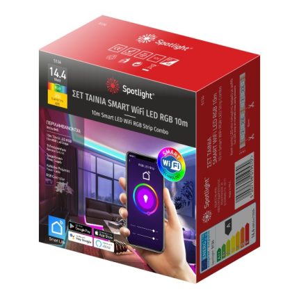 ΣΕΤ ΤΑΙΝΙA LED RGB WiFi 12V ΣΤΕΓΑΝΗ 14.4W 10m