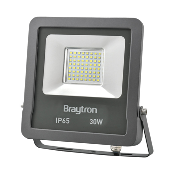 BRY-FLOOD-SL-30W-GRY-3000K-IP65-LED FLOODLIGHT Model: BT61-03002