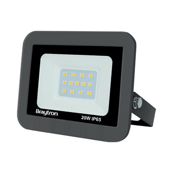 BRY-FLOOD-SD-20W-GRY-6500K-IP65-LED FLOODLIGHT Model: BT60-12032