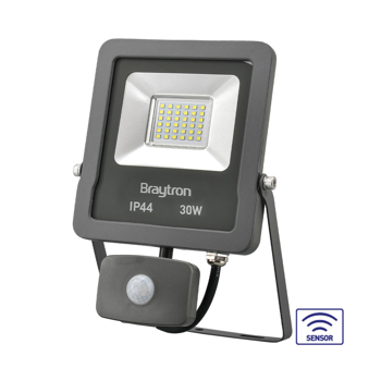 BRY-FLOOD-SL-30W-GRY-3000K-SNS-IP54-LED FLOODLIGHT Model: BT61-23002