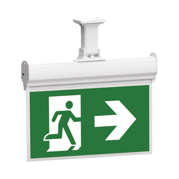 BRY-EXIT-LED-3W-HNG-IP20-WHT-EMERGENCY EXIT