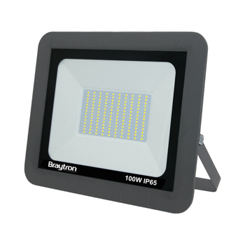 BRY-FLOOD-SD-100W-GRY-3000K-IP65-LED FLOODLIGHT Model: BT60-19102