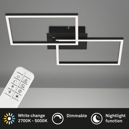 Φωτιστικό led "Frame" 30w 3300lm CCT μαύρο