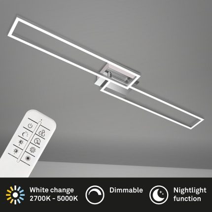 Φωτιστικό led "Frame" 40w 4400lm CCT χρώμιο/χρώμιο σατινέ