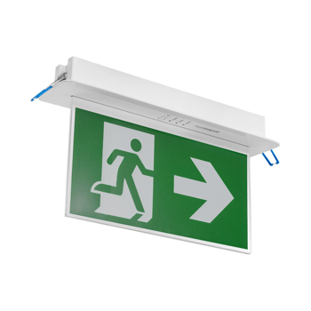 BRY-EXIT-LED-3W-RCS-IP20-WHT-EMERGENCY EXIT