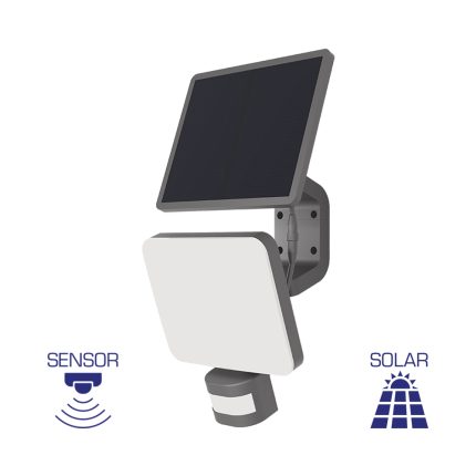 Προβολέας ηλιακός (solar) IP54 15w 1500lm 4000k με ανίχνευση