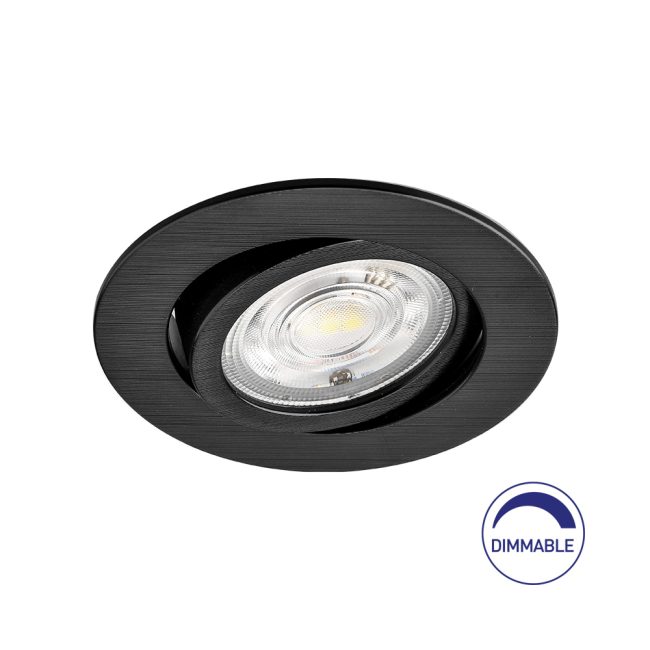 Σποτ led dimmable 7w 630lm CCT (μαύρο)