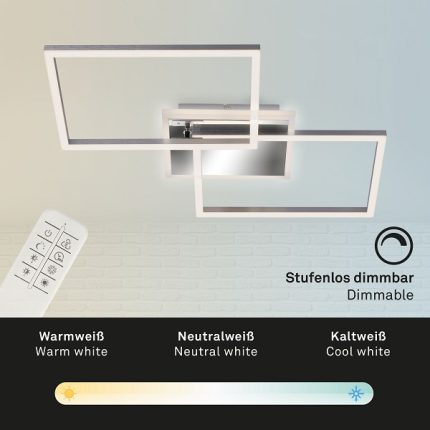 Φωτιστικό led "Frame" 40w 4200lm CCT χρώμιο