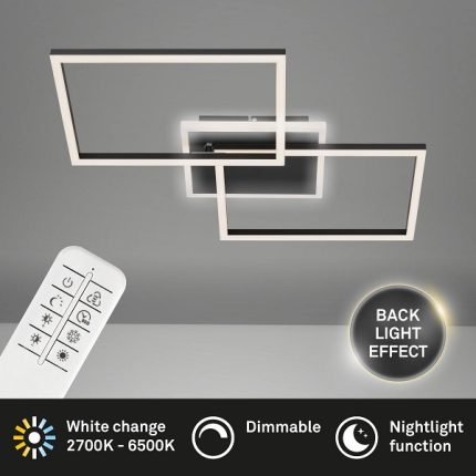 Φωτιστικό led "Frame" 40w 4200lm CCT μαύρο